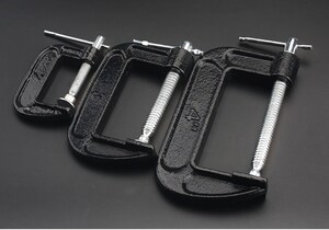 锁紧手动固定器紧固卡子小型不锈钢工业c型夹具机械g字夹木工锻