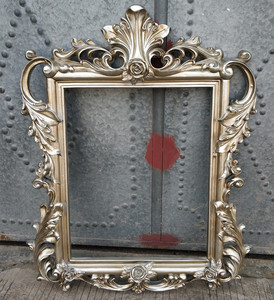 欧式浴室镜卫生间化妆台镜框ktv装饰挂墙巴洛克玄关复古镂空镜子