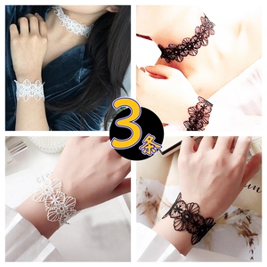 手腕遮疤饰品遮疤痕手臂胳膊脖子饰品神器护腕女夏天手饰手链蕾丝