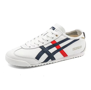 yasnss亚社式鬼冢虎头层牛皮复古休闲鞋户外情侣男士运动鞋小白鞋