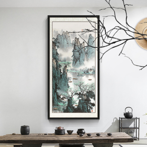 手绘山水壁画