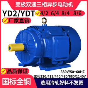 YD2/YDT变极双速三相异步电动机多速马达6/4极11KW14千瓦131618.5
