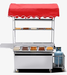 日式带架子关东煮一体煎饺章鱼小丸子小吃车推车摆摊酒楼套装涮串