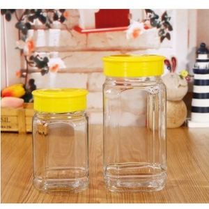 新款蜂蜜瓶玻璃瓶子1斤装pet食品罐2斤加厚透明包装蜜糖密封罐1个