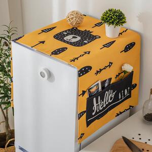 冰箱防晒隔热罩阳台遮阳布盖布遮挡帘挂布袋收纳袋侧挂盖巾防尘