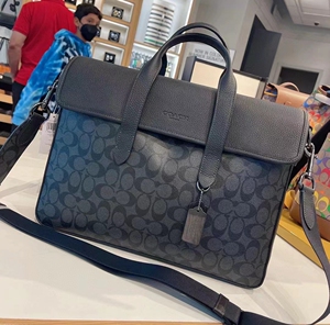 美国直购寇驰新款男包翻盖公文包手提斜挎电脑包休闲商务