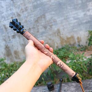 金瓜锤edc随身北欧战锤钉头锤安全锤权杖骨朵锤45号钢制造非冷钢