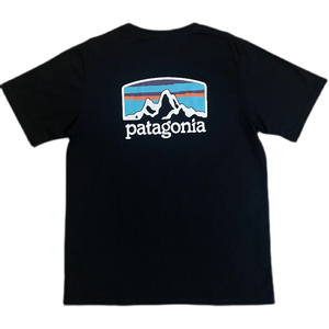 潮牌patagonia巴塔哥尼亚雪山山脉户外c1透气短袖男女字母印花t恤