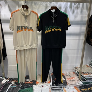 新旭翔8822a828女装小个子烫钻休闲运动套装遮肚减龄两件套卫衣女