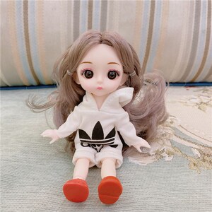 17cm迷你小萝莉换装娃娃仿真精致关节洋娃娃公主玩具女孩玩偶