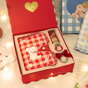 樱桃小兔手账本礼盒套装高颜值少女文具手帐日记本小学生活页笔记