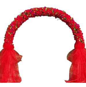 上新新款开业婚庆花门道具全花绢花拱门幸福花门店全花拱门加简约