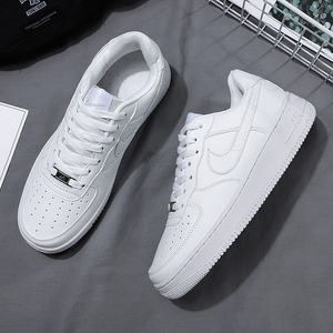 空军一号男鞋正品官网莆田秋季小白鞋男款透气aj板鞋纯白af1鞋子