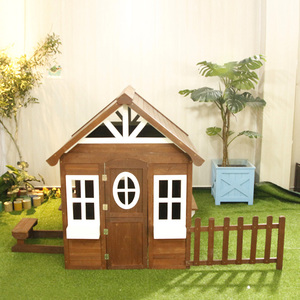 幼儿园木屋小房子组装实木户外室内儿童房儿童生日玩具小木屋树屋