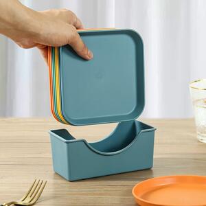 吐骨碟家用小碟子盘子骨盘骨碟小方碟骨头碟放小菜碟塑料味碟盘碟