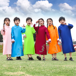 六一儿童相声大褂民国服装学生装幼儿园长衫长袍班服说书人演出服