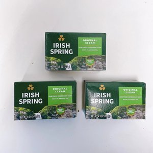 美国直邮 Irish spring爱尔兰的春天含亚麻籽油香皂127g*3块