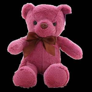 泰迪熊毛绒玩具小号玩偶抱抱熊布娃娃机迷你熊猫女生 玫红色 大号