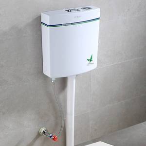 胥自动冲水箱蹲厕相箱家用公共厕所马桶抽免打孔壁挂式水桶侧冲水