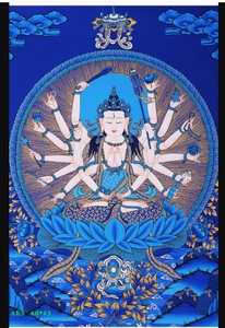 千手观音十字绣满钻