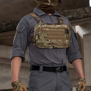 小钢蝎 山人基胸挂包战术前胸包 侦查包便携式战术胸包背心附件包