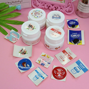 可爱ins风圆形史莱姆卡通乳酸菌草莓牛奶饼干装饰封口不干胶贴纸