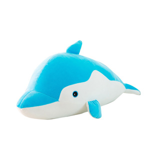 日本购新款c羽绒棉海豚公仔 软绵绵沙发抱枕小海豚毛绒玩具定制lo