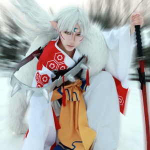 原创动漫犬夜叉杀生丸cos服cosplay服装表演出服