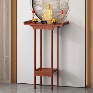 新中式玄关桌子小型条案装饰台案桌入户靠墙置物架条几供奉佛龛柜
