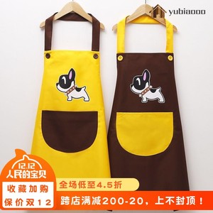 韩式背心式厨房复古衣服可爱烧菜无袖围裙logo幼儿园美术244821