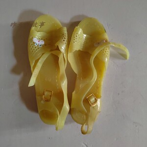 怀旧老库存 80-90年代幼儿 儿童塑料凉鞋