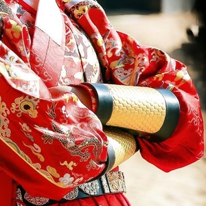 汉服男装女装护腕护具真皮头层飞鱼服贴里直裰射箭弓箭装