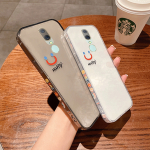 幸运笑脸oppoa9手机壳透明软胶保护套oppo全包镜头软壳a9潮牌情侣男女