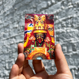 扎基寺扎基拉姆立体3d卡片 西藏财神随身卡 银行卡大小