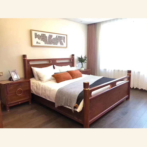 阅梨实木床新中式大宅别墅阅梨紫金大床花梨木店面同款