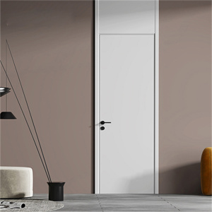 mexin美心木门 通顶门简约平板室内门 免漆卧室门房间平开门@tj15