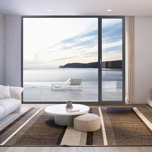lg hausys极简窄边断桥铝系统门窗封阳台铝合金隔音落地窗户定制