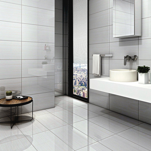 金意陶 瓷砖金丝缕600x300 厨房卫生间阳台墙地白色抛光室内墙砖