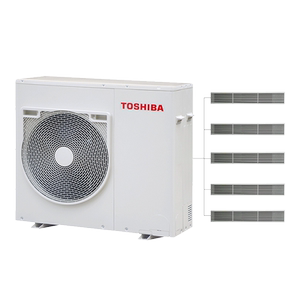 toshiba/东芝中央空调家用六匹一拖五家用空调变频多联机|夏港