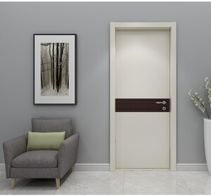 金丰木门室内门白色卧室家用实木门简约现代平开门静音环保健康