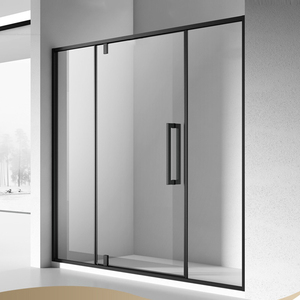红星美凯龙官方旗舰店天猫德立淋浴房移门式家用不锈钢推拉玻璃浴室
