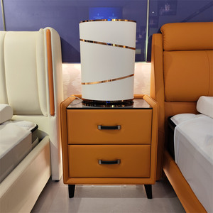 serta舒达完美系列床头柜现代简约卧室空间双层抽屉收纳