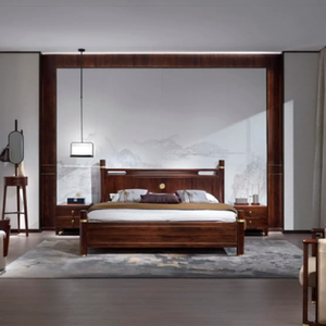 【俞木匠 東熙】新中式全实木床卧室实木主次卧双人床1.8m定金