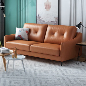 左右1956c现代简约轻奢意式极简跳色组合免洗科技布沙发三人位