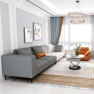 千派布艺沙发科技布三人位沙发爱转角客厅现代简约小户型