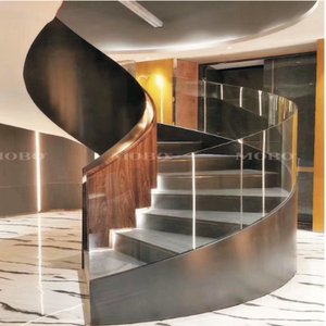 美步整体定制实木别墅旋转楼梯复式家用扶手踏步板定做tb27mm