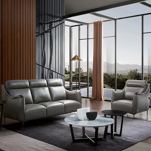 斯帝罗兰自由之风真皮沙发意式简约3 1客厅沙发组合af-s1906三人