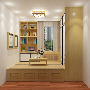 盛乐秀榻榻米全屋定制樟子松地台衣柜环保省空间温馨大气有质感