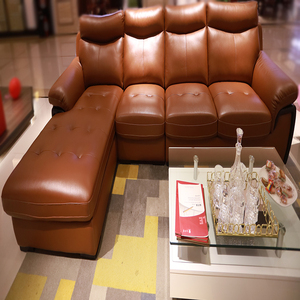 红星美凯龙商场同款红苹果真皮沙发ap6502贵妃客厅现代简约