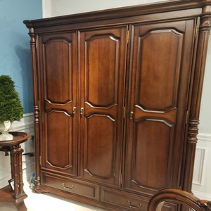 欧木轩 洛克米亚 原木家具 现代 美式 卧室柜子 家用实用